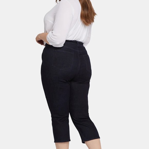 NYDJ Joni Higher Rise Relaxed Crop Jeans- Illusion - Picture 3 of 3